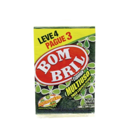 Esponja m.uso bombril leve 4 pague 3