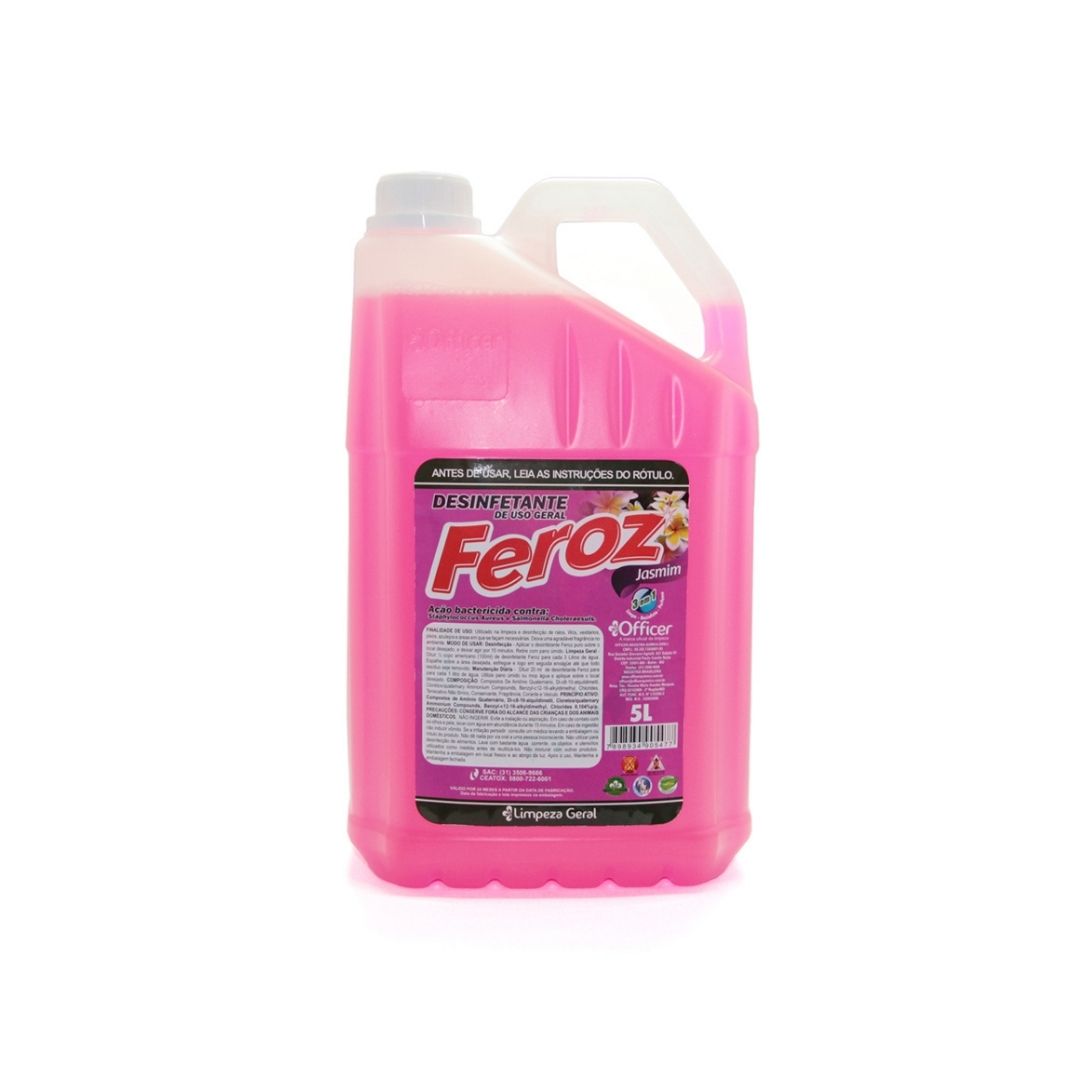 Desinf conc feroz floral officer 5L Desinfetante conc feroz floral officer 5L