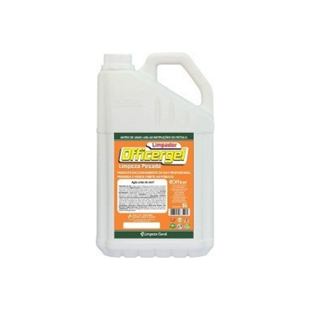 Gel limpeza pesada gel pinho officer 5L Gel limpeza pesada gel pinho officer 5L